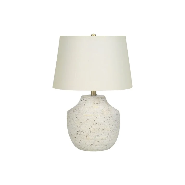 20 Inch Cream Concrete Table Lamp