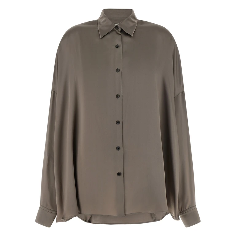 Dries Van Noten Casia shirt Gray Silk Shirt, Blouse - Women