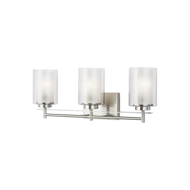 Elmwood Park 3-Light Bathroom Vanity Light in Brushed Nickel