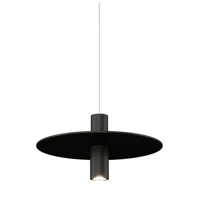 Nightshade Black LED Pendant from the Ponte Collection