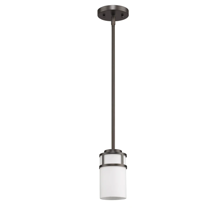 Oil Rubbed Bronze One Light Pendant from the Alexis Collection