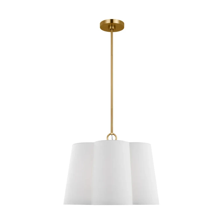 Burnished Brass Three Light Pendant from the Bronte Collection