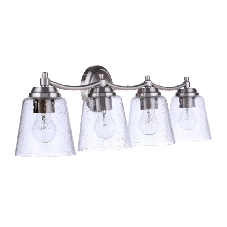 Tyler 4-Light Bathroom Vanity Light in Brushed Polished Nickel