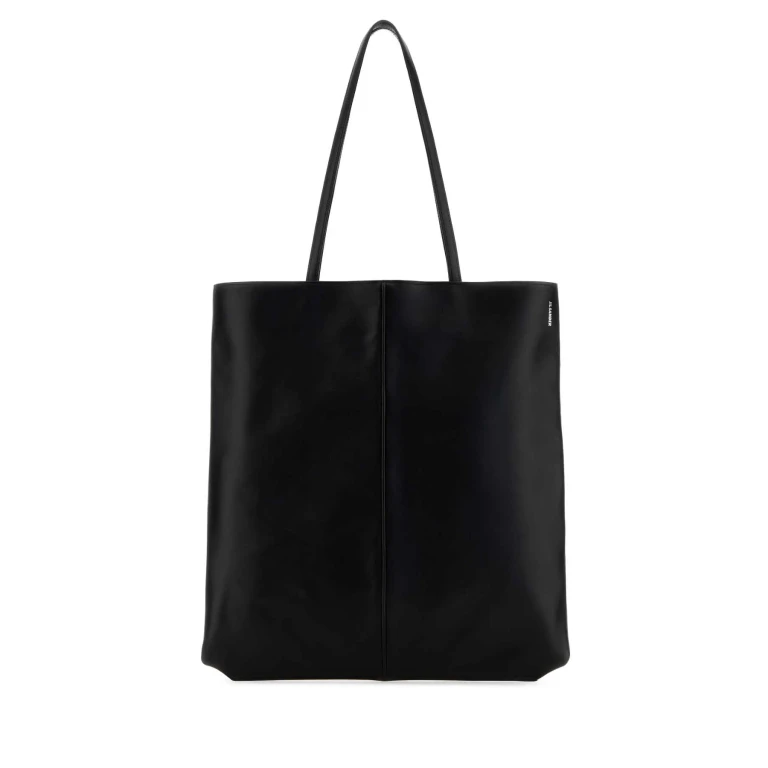 Jil Sander Black Leather Linea Shopping Bag