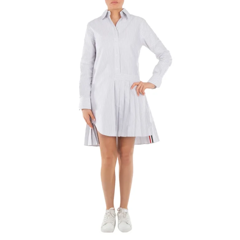 Robe chemise oversize à rayures Oxford Thom Browne