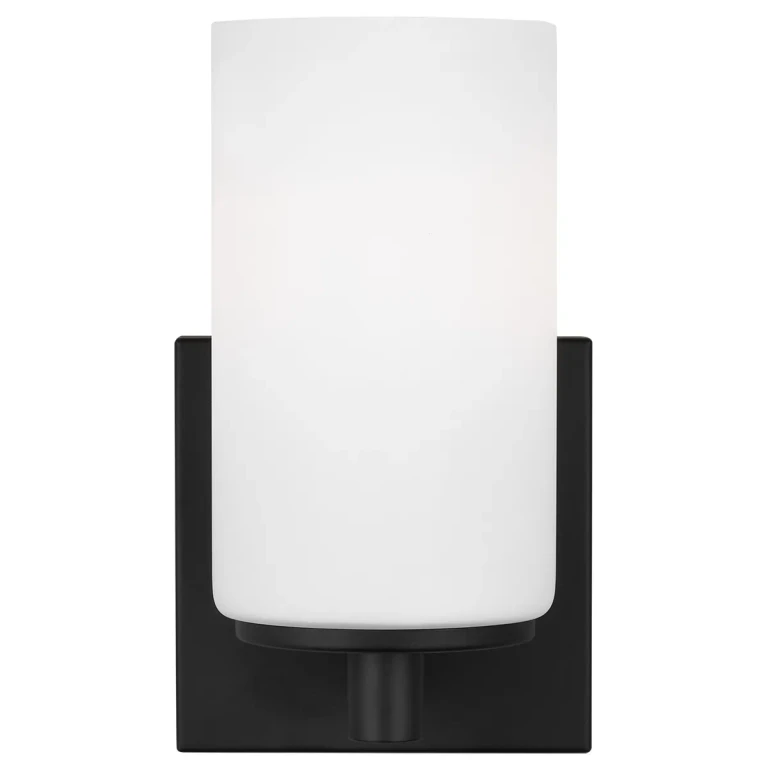 Hettinger 1-Light Bathroom Vanity Light Sconce in Midnight Black