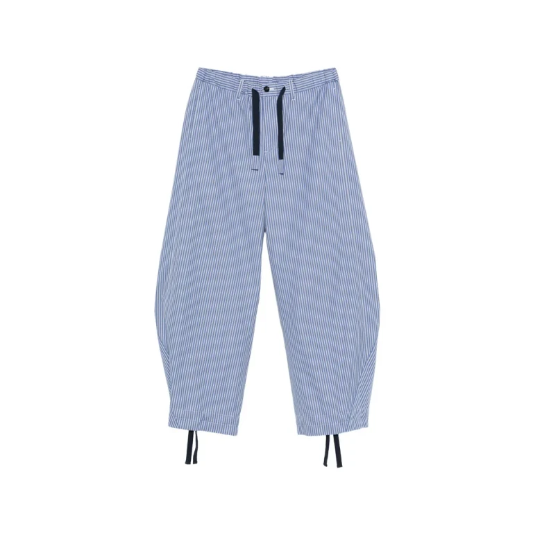 Pantaloni a righe con coulisse Sacai