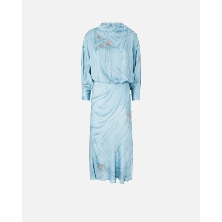 Pinko - Fließendes Midikleid mit platziertem Schmuckdruck