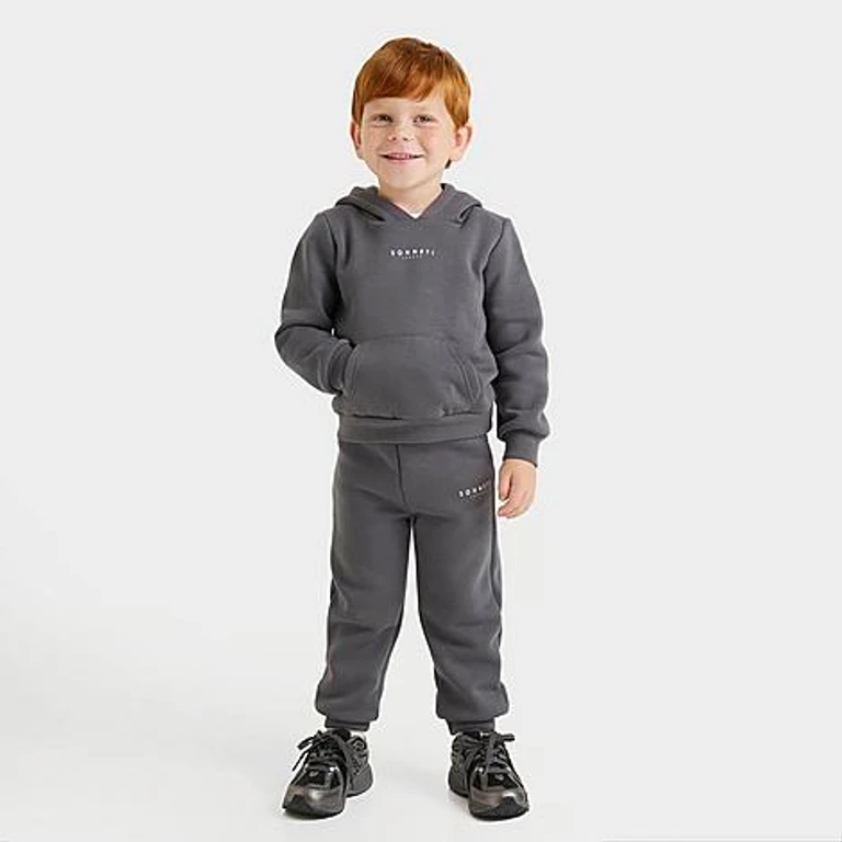 Sonneti Kids Toddler London Pullover Hoodie Set in Turbulence Size: 2T