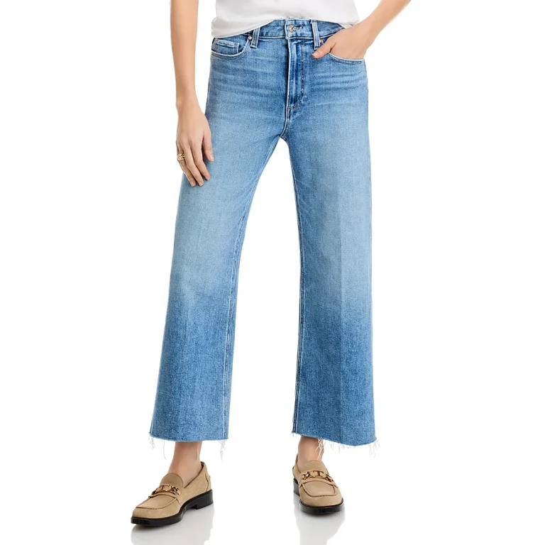 Paige Anessa Wide Leg Jeans in Bebop
