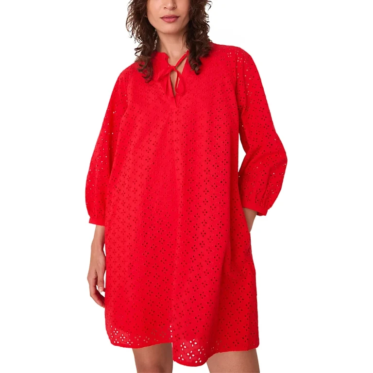 Whistles Broderie Cotton Mini Dress