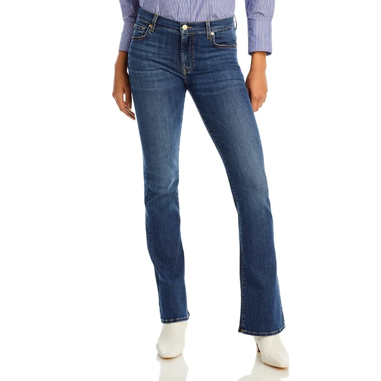 7 For All Mankind Kimmie Mid Rise Bootcut Jeans in Dutchess