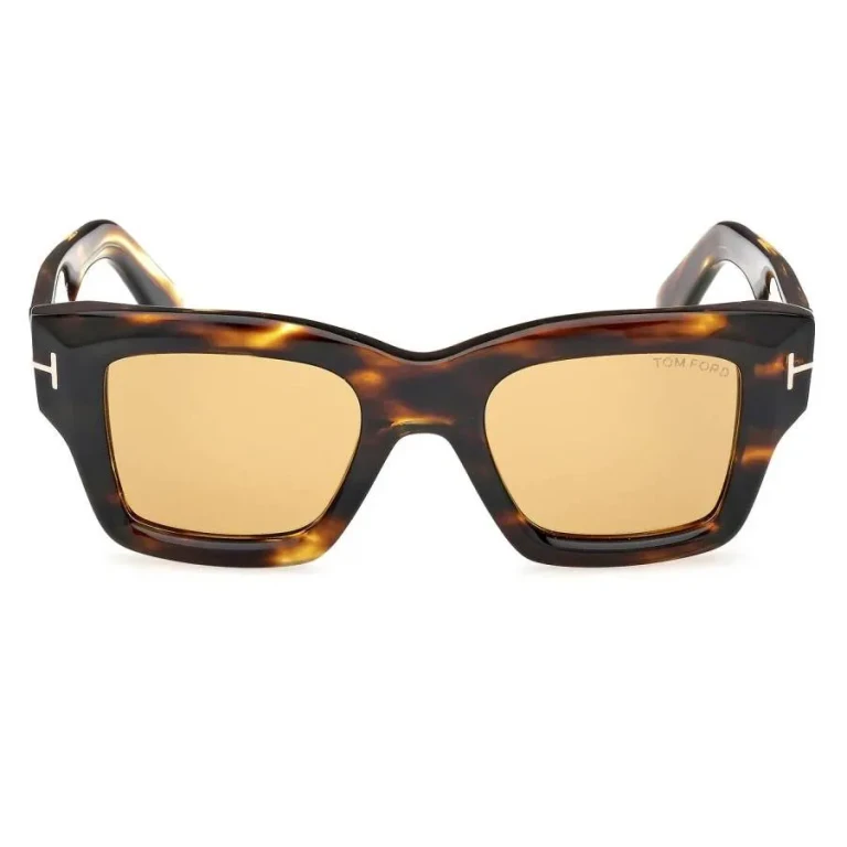 Tom Ford Ilias Amber Square Mens Sunglasses FT1154 52E 50
