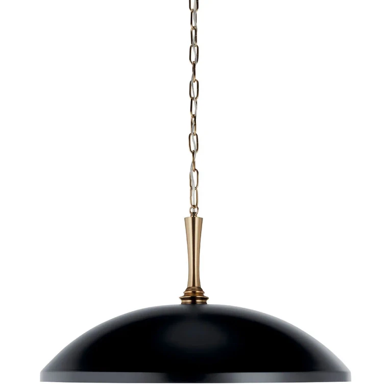 Black One Light Pendant from the Delarosa Collection