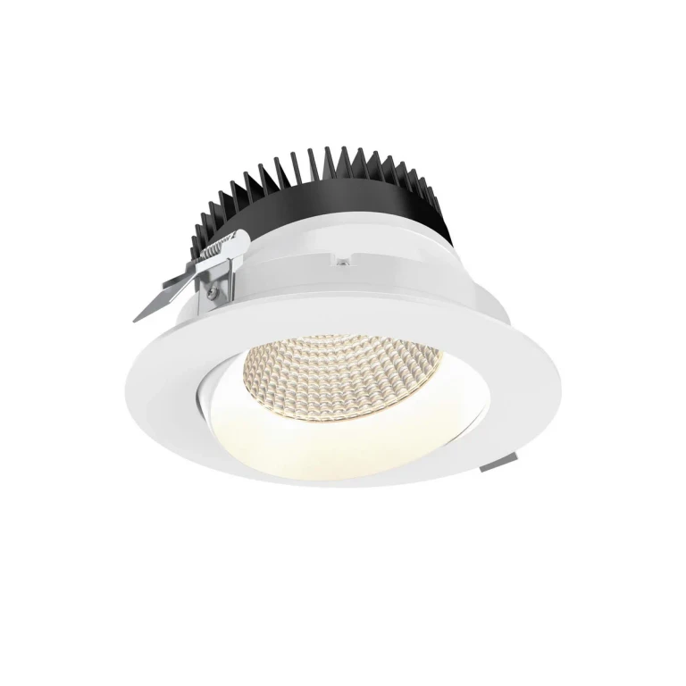 White Regressed Gimbal Downlight