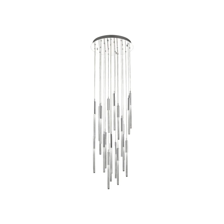 Boa 21-Light Pendant in Polished Nickel