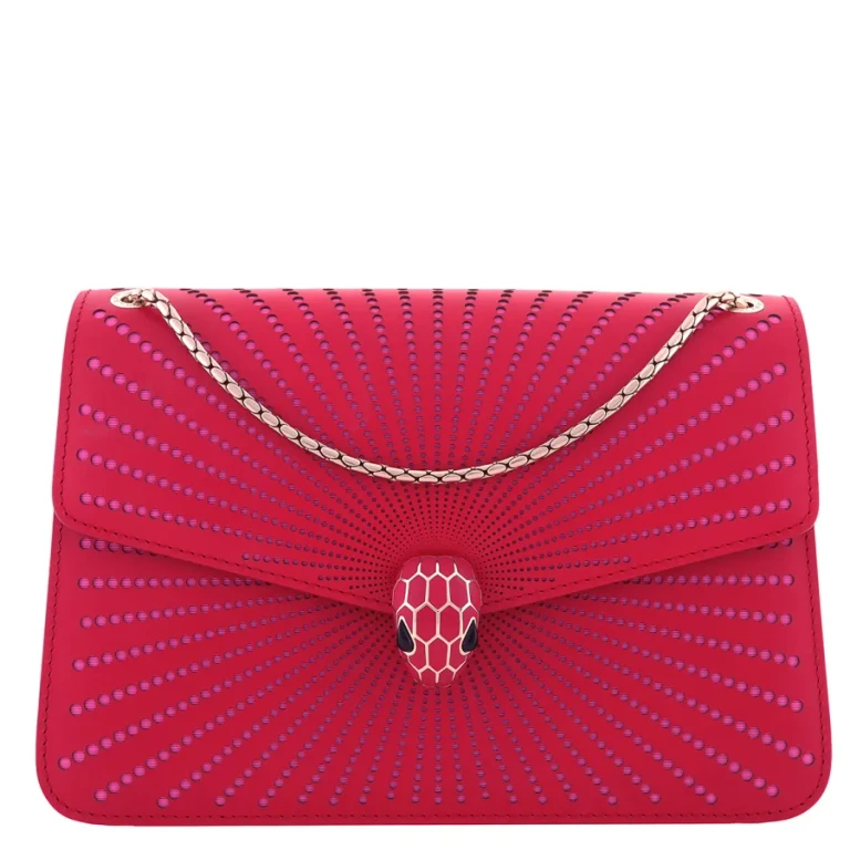 Bvlgari Serpenti Forever Leather Shoulder Bag