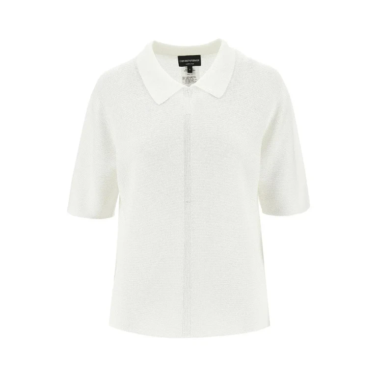 EMPORIO ARMANI Links knit polo shirt Woman M