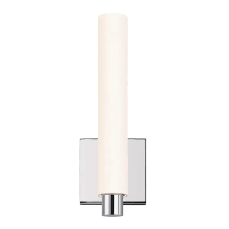 Tubo Slim LED 13.25" LED Drum Trim Sconce in Polished Chrome