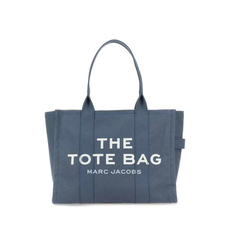 Marc Jacobs Air Force Blue Canvas Large The Tote Bag Shopping 481 Cotton Borse A Mano - Women