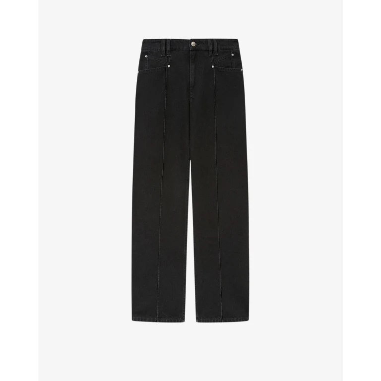 Pantalon Drolane - Femme - Noir Délavé - Taille 34 - Isabel Marant