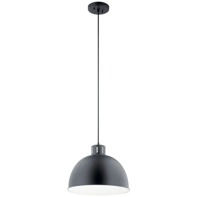 Zailey 16" Pendant Light in Black