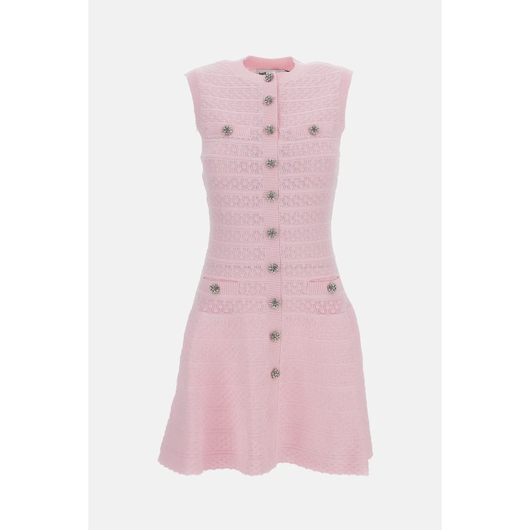 Self-portrait Kleid Pink Viscose - Damen