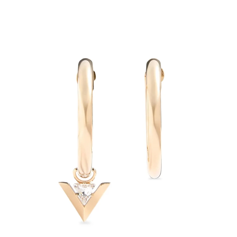 Valentino Garavani Je les V hoop earrings Gold Brass Jewelry - Women