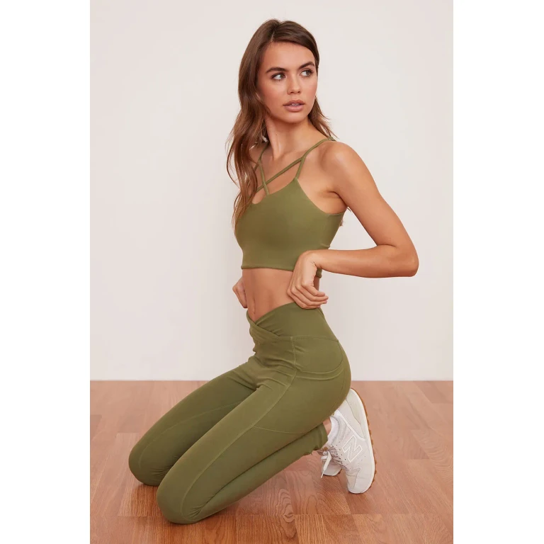 Eucalyptus Crossover Pocket Legging