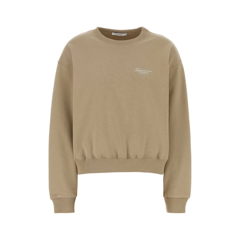 Black Cotton Sweatshirt Exterior: Felpe - Women