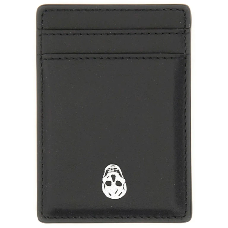 Alexander McQueen Magnetic Card Holder skull
