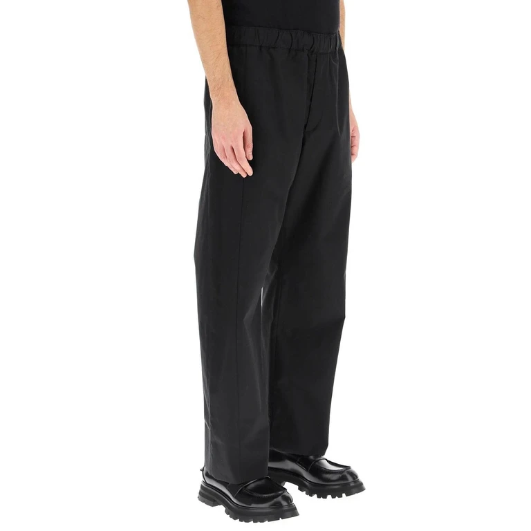 Alexander Mcqueen Cotton Trousers Black - Men