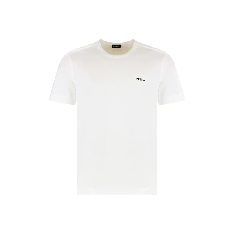 Zegna T-shirt Round Neck In Cotton