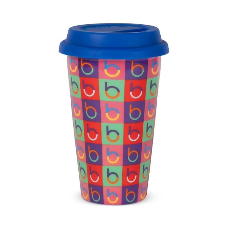 Ceramic Travel Mug with Silicone Lid - Exclusive