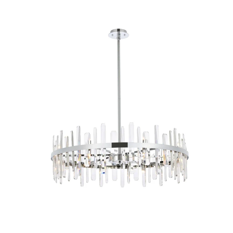 Chrome 16 Light Chandelier from the Serena Collection