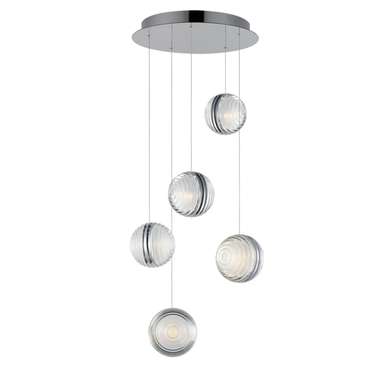 Polished Chrome LED Pendant from the Pulse Collection
