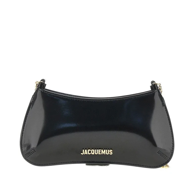 Sac à main JACQUEMUS petit modèle 'Bisou Chaine' en cuir