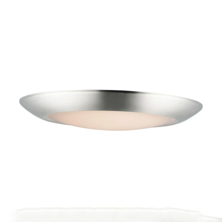 Satin Nickel LED Flush Mount from the Diverse Collection
