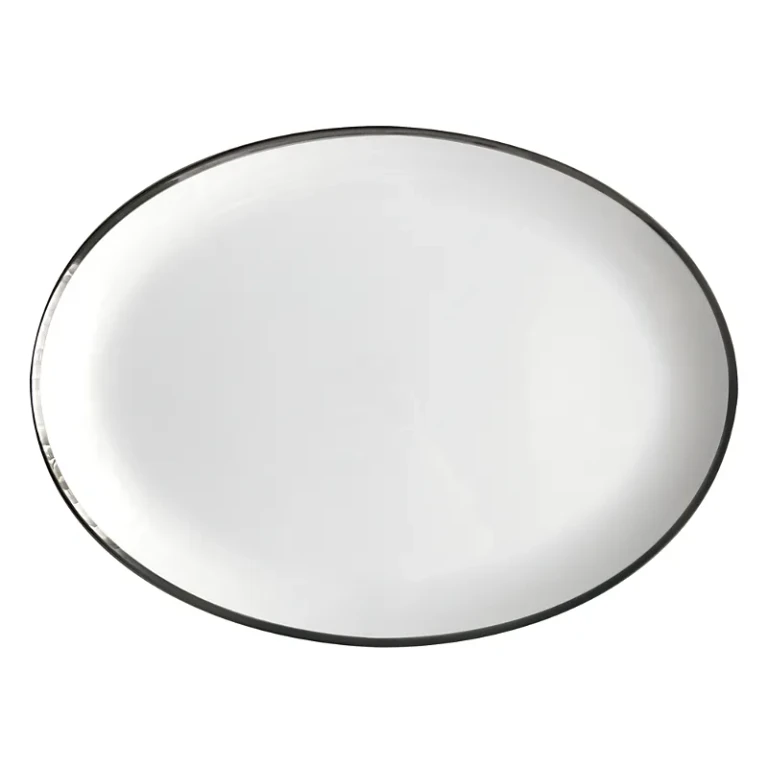 Twig New York Platinum Edge Oval Platter