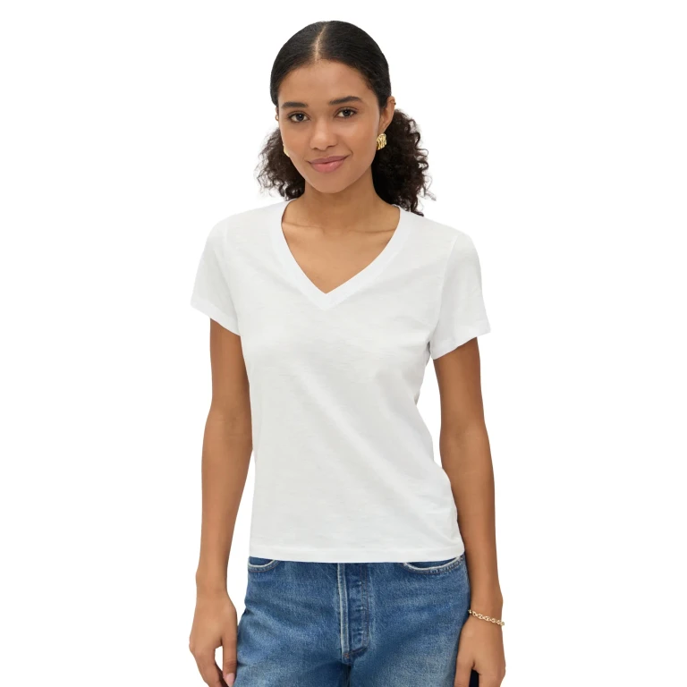 Madewell Relaxed V-Neck Tee Jet Black M