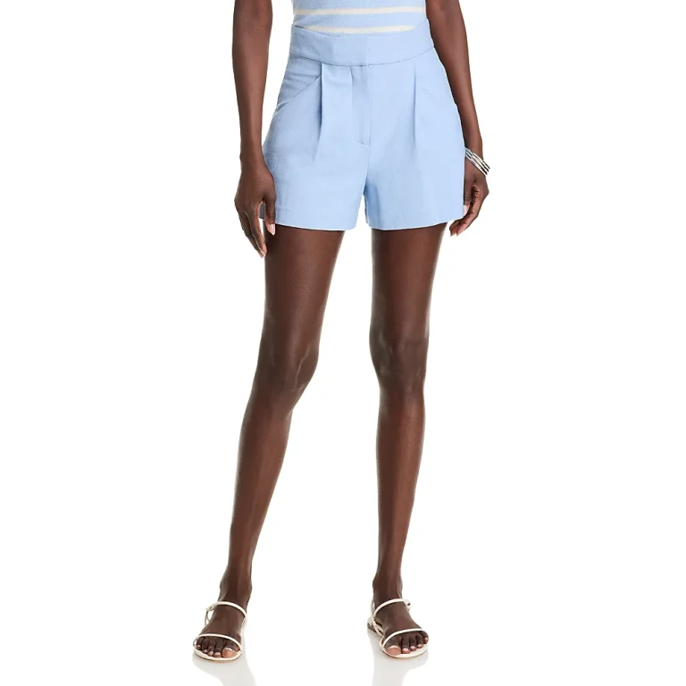 Veronica Beard Elbe Pleated Shorts