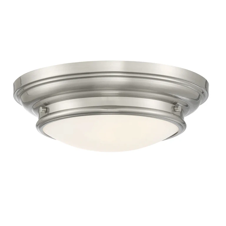 Trade Winds Lighting 2-Light Ceiling Light In Satin Nickel - TW80068-BN