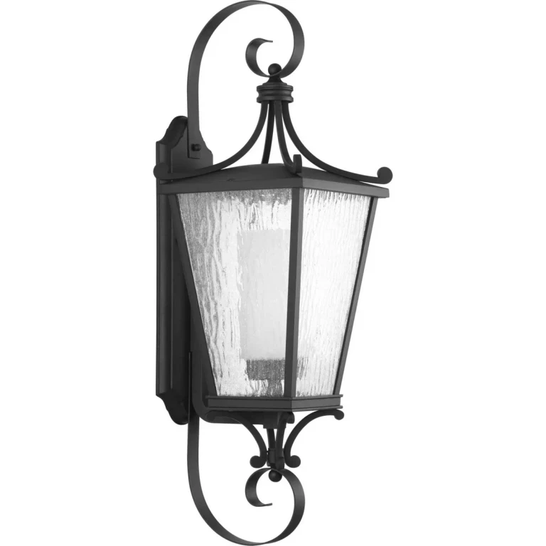 Black One Light Wall Lantern from the Cadence Collection