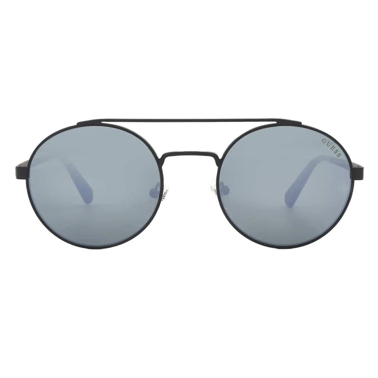 Guess Green Mirror Round Mens Sunglasses GU6940 02Q 53