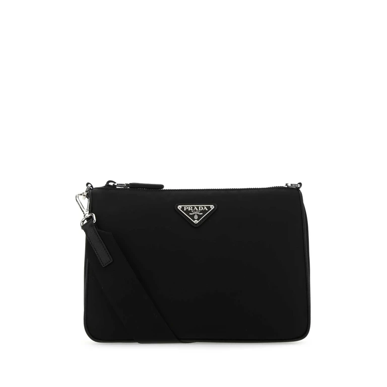 Prada Black Re-Nylon Crossbody Bag Nero Poliammidericiclata-vitello Borse Da Viaggio - Men