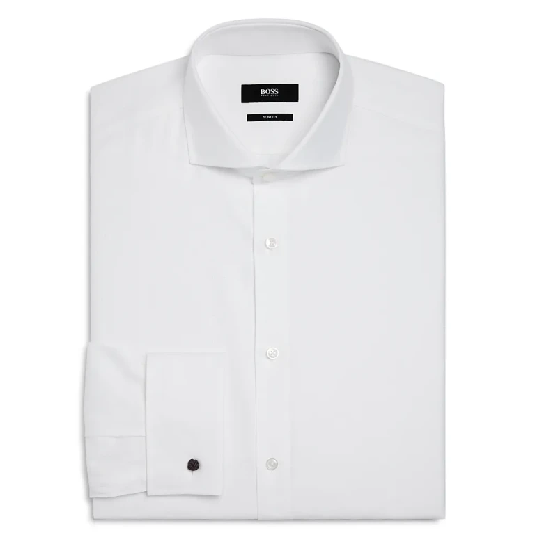 Boss Solid Slim Fit Dress Shirt