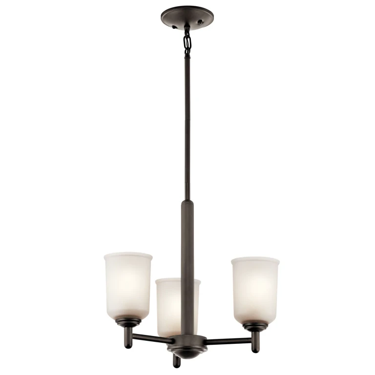 Shailene 3-Light Mini Chandelier in Olde Bronze