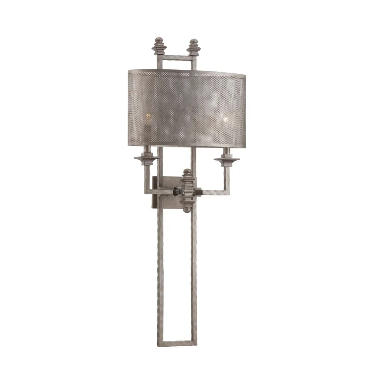 Savoy House Structure 2-Light Wall Sconce in Aged Steel - 9-4304-2-242