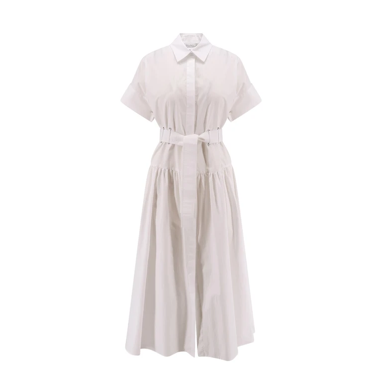 Max Mara agoraio White Cotton Dress