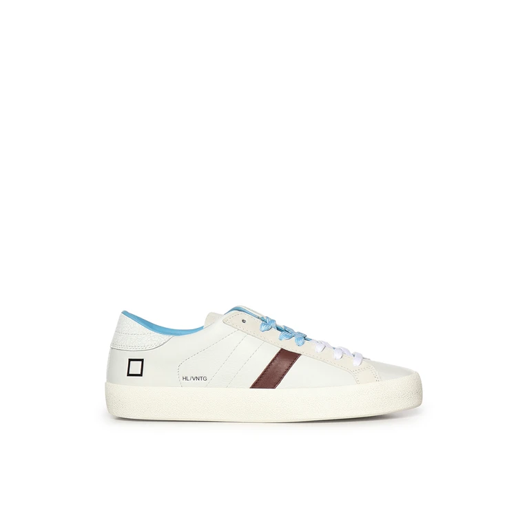 D. A.T. E. Sneakers Ivory Bluette Cowskin - Men